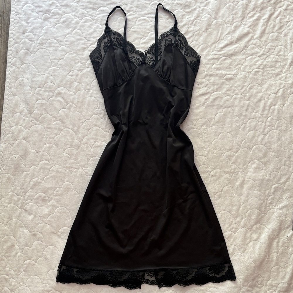 Impulse Black Lace Chemise